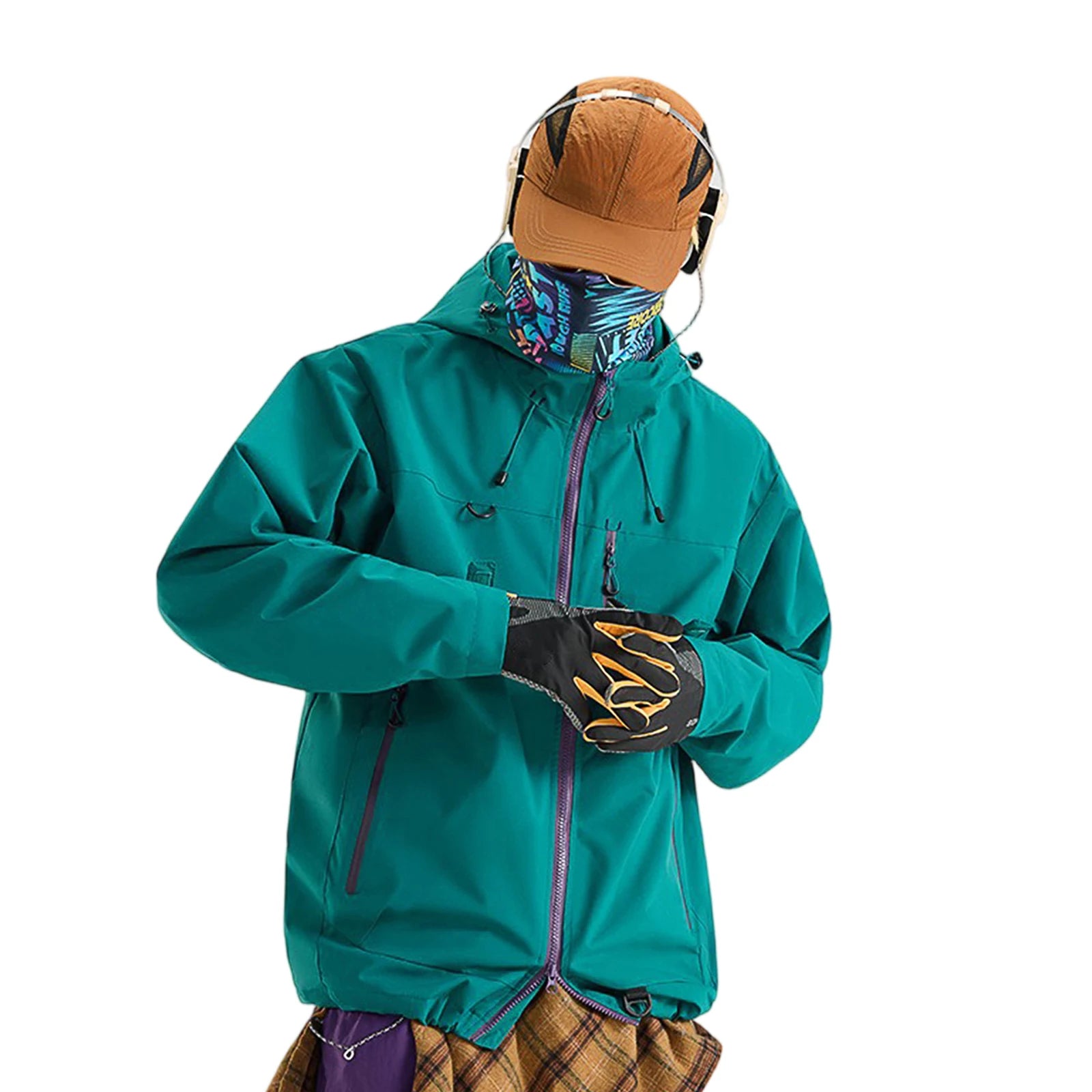 Veste de Randonnée Coupe-Vent Bicolore - Femme