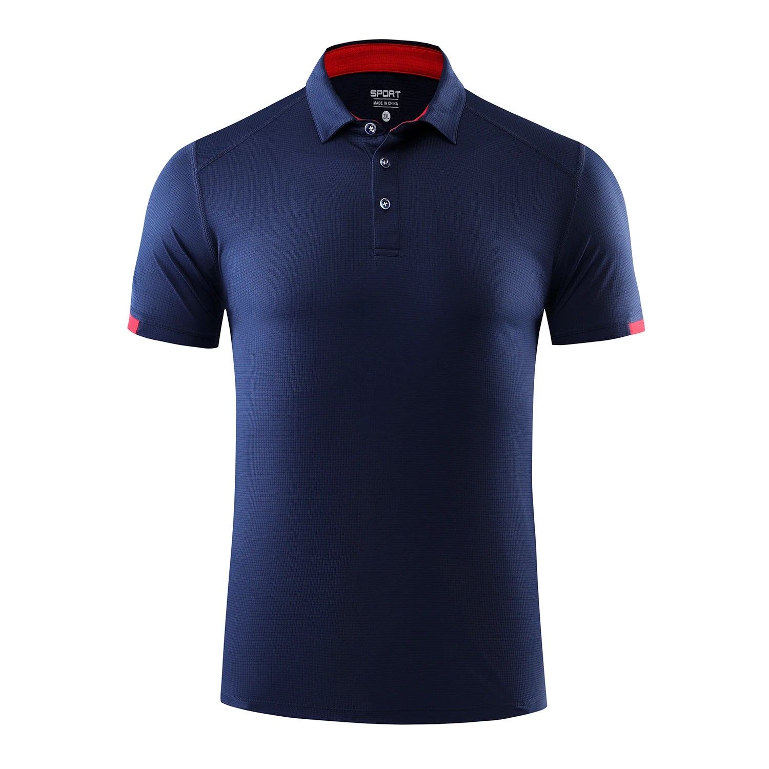 Polo homme manches courtes à séchage rapide — col revers respirant