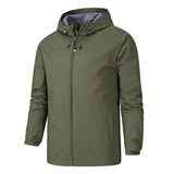 Veste imperméable à capuche pour homme