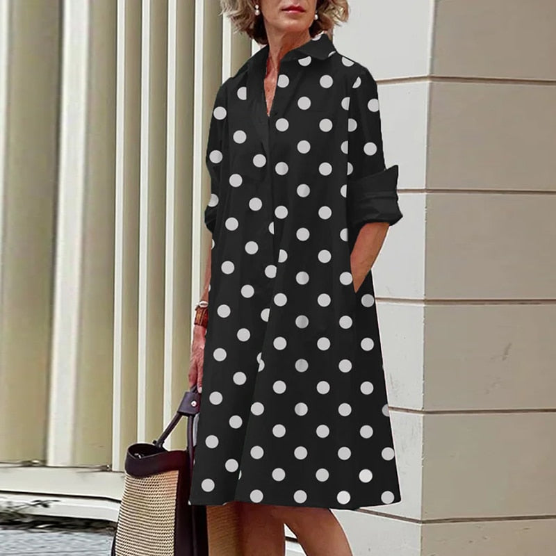 Noir à pois blanc / S,Noir à pois blanc / M,Noir à pois blanc / L,Noir à pois blanc / XL,Noir à pois blanc / 2XL