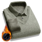 Pull 2 en 1 en Polaire et Chemise à Carreaux