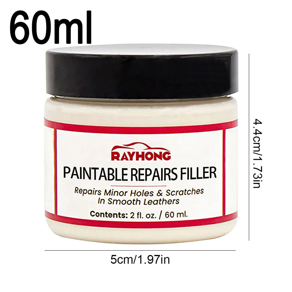 Pâte de Remplissage de Réparation Cuir - Kit Complet