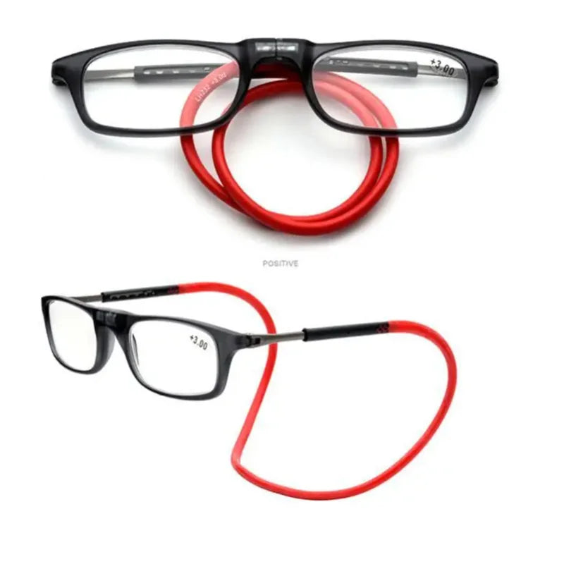 Lunettes presbytes pliables avec cordon en silicone