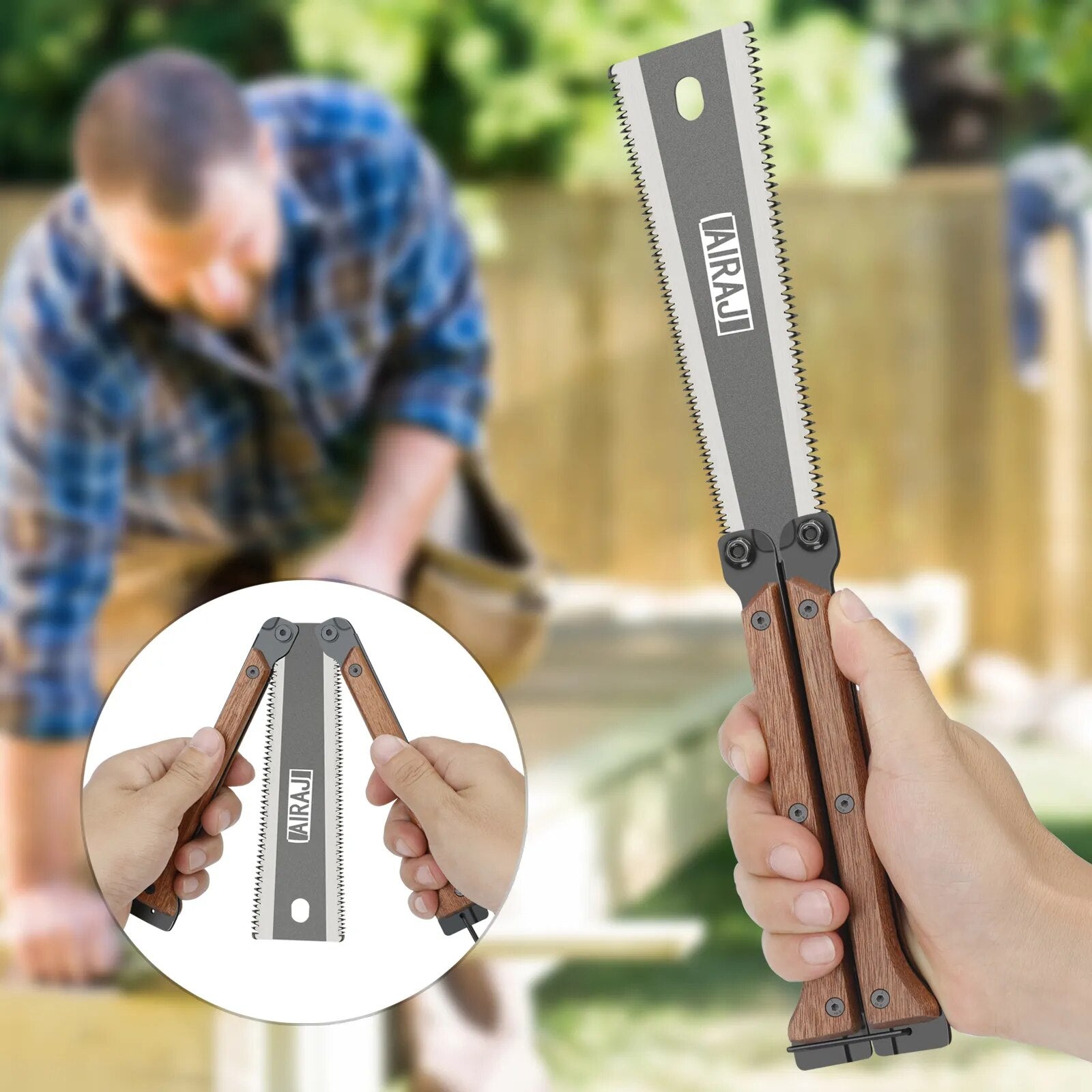 Mini Scie pliante ULTRA comptact et flexible = 1 + 1 OFFERTE