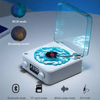 Mini Enceinte Rétro avec Effet Lumineux Relaxant