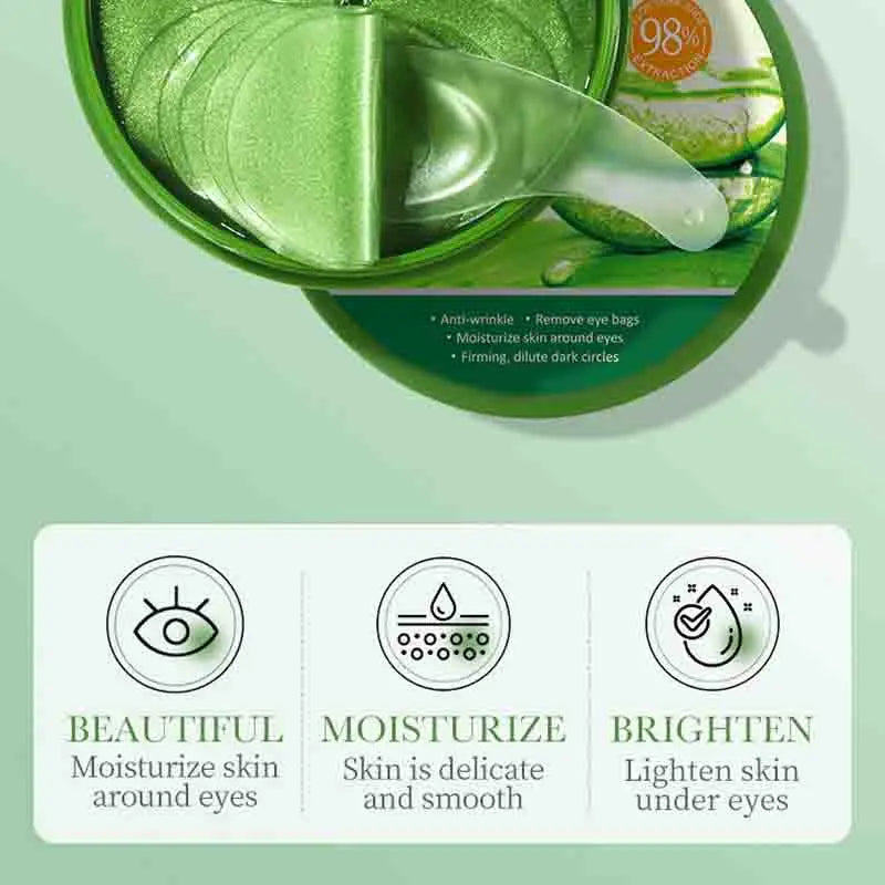 60x Patchs pour les yeux à l'Aloe Vera