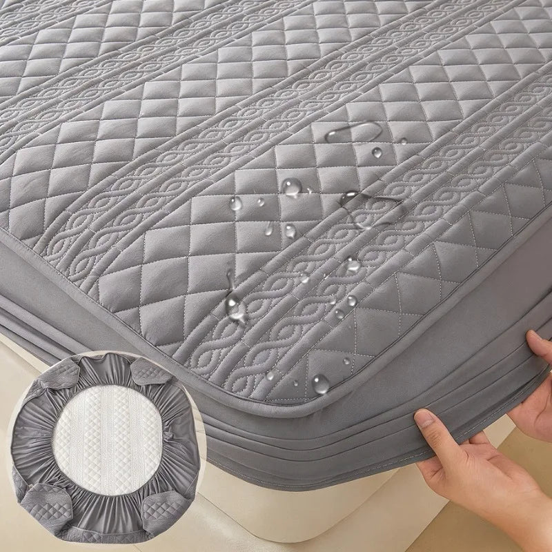 Protège-Matelas Matelassé Antibactérien & Imperméable