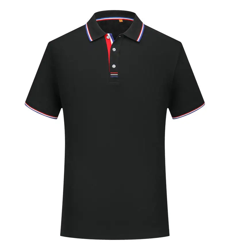 Polo homme décontracté respirant à col revers