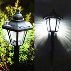 2x Appliques Murales Solaires LED Style Rétro