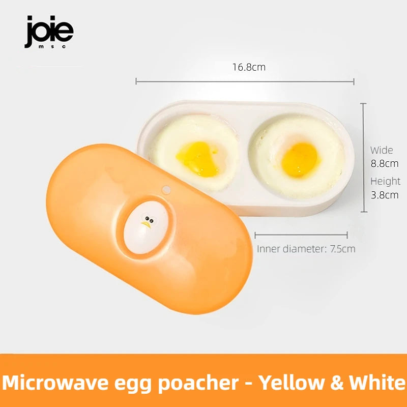 Eggy - Double Cuiseur à Oeuf au Plat au Micro-Ondes