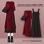 Robe Pull 2 en 1 en Tricot Casual & Chaud - Ensemble 2PCS