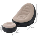 Pouf Gonflable COSY+ avec repose pied + Pompe OFFERTE