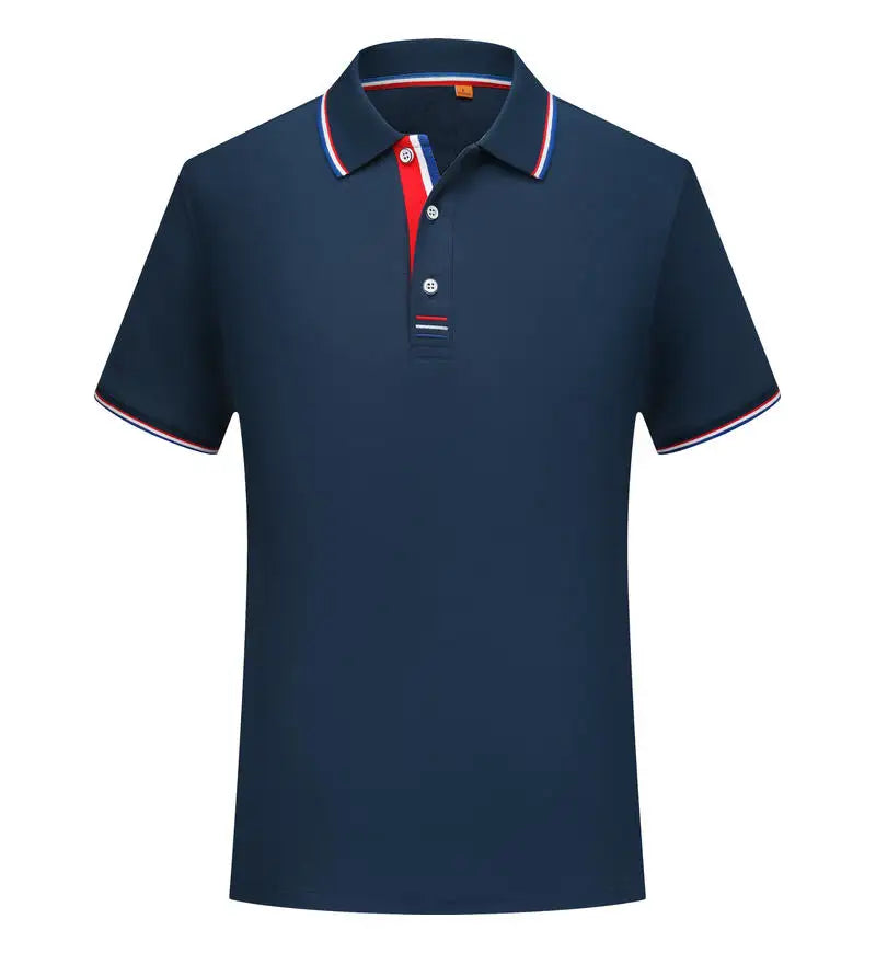 Polo homme décontracté respirant à col revers
