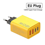 Chargeur FLASH Rapide 3.0 4 Ports - 2 USB + 2 Type-C