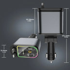 Chargeur Voiture LED Ciel Étoilé 4-en-1