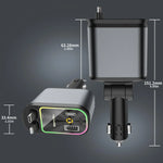 Chargeur Voiture LED Ciel Étoilé 4-en-1
