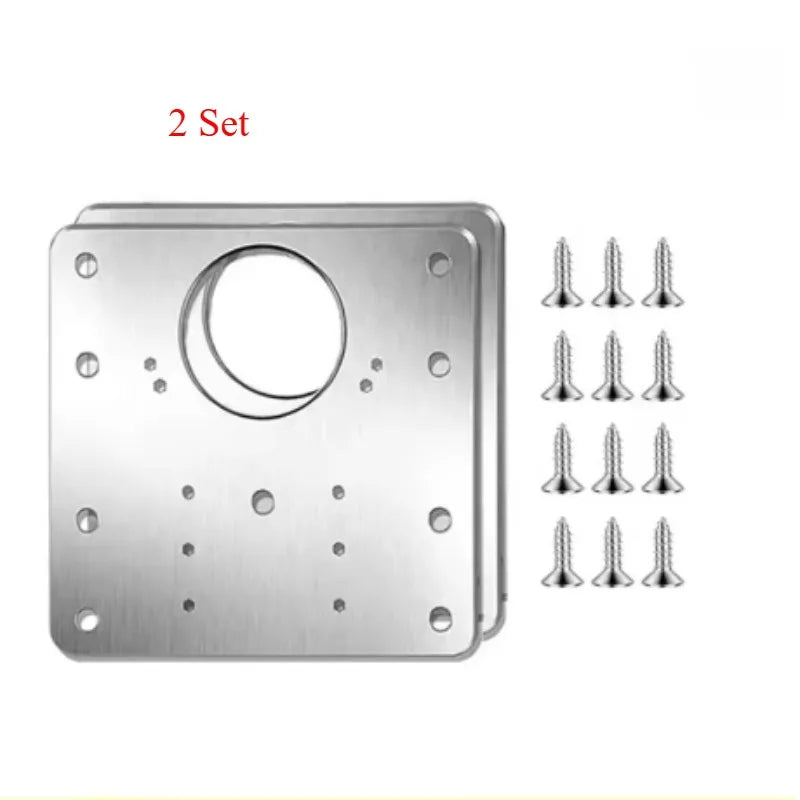 Kit de Réparation de Charnières d'Armoires en Acier Inox - 4PCS + VIS OFFERTES