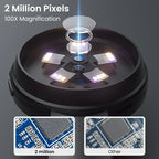 Loupe Numérique Portable IPS 2.8 pouces HD 1080P 100X