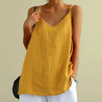 Caraco en coton et lin pour femme - Collection 2024