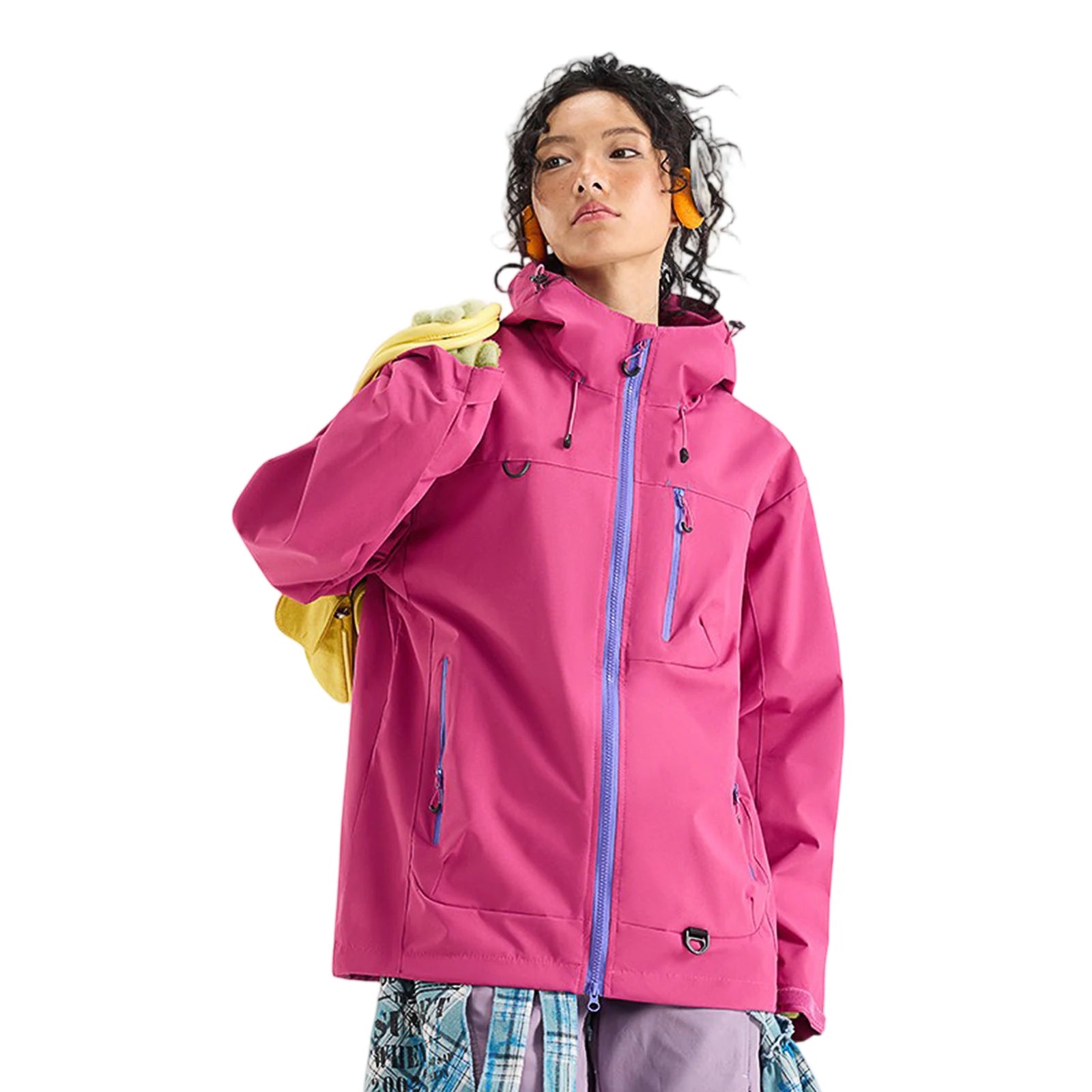 Veste de Randonnée Coupe-Vent Bicolore - Femme