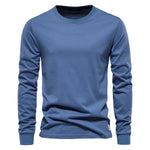 T-Shirt en 100% Coton Intemporel Manches Longues - Homme