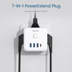 Cube Multiprise 7 en 1 USB, USB-C et Standard