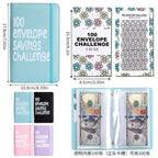 Carnet 100 Enveloppes Challenge Épargne avec Tracker de Suivi