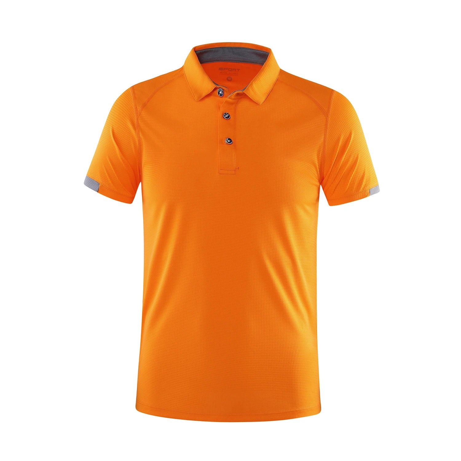 Polo homme manches courtes à séchage rapide — col revers respirant