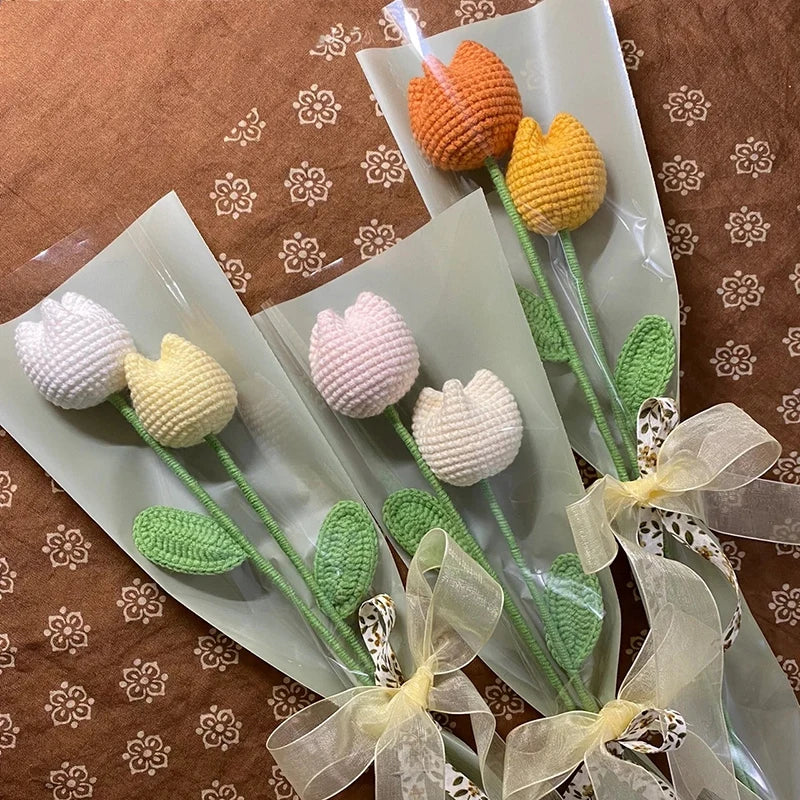 Fleur en Crochet Fait Main - Plaisir d'Offrir