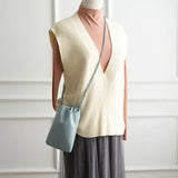 Sac bandoulière Bourse élégant en cuir Souple