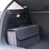 Boîte de Rangement en Feutrine avec Poignée pour Voiture