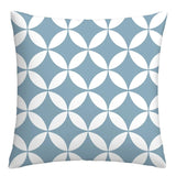 Taie de Coussin Bleu de Canapé à Différents Motifs