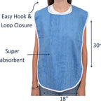 Bavoir XXL pour adulte en Microfibre lavable et réutilsable