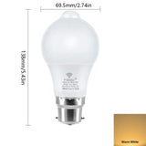 Lot de 4 Ampoules LED Economiques avec Détecteur de Mouvement