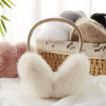 Cache-oreilles en fausses fourrure de lapin
