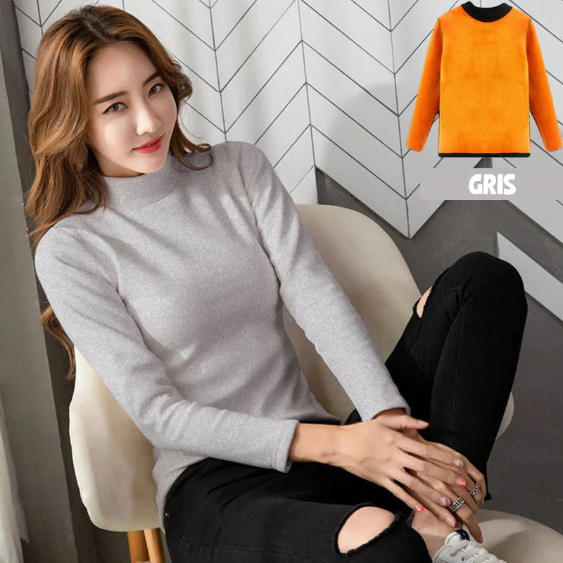 Pull pour femme intérieur fourrure