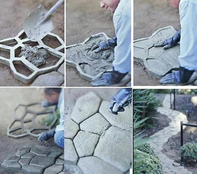 Moule pavé béton - Carrelage de jardin