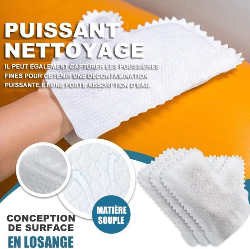 30x Gants de dépoussiérage tissés réutilisables