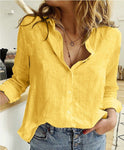 Chemise en lin respirant pour femme