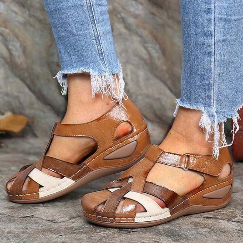 Sandales vintage d'été à plateforme