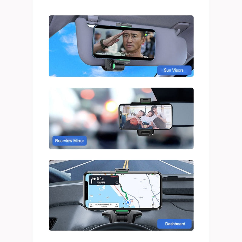 Support voiture rotatif 360° pour smartphone