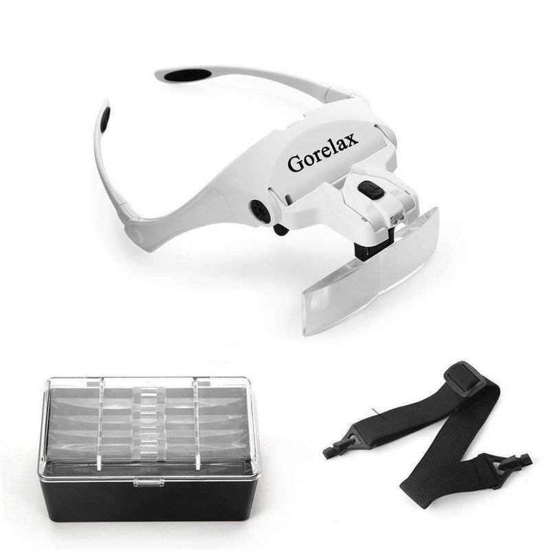 Lunettes loupe de précision avec lampe