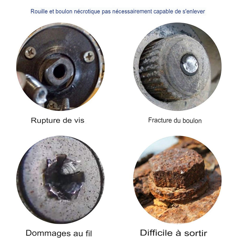 Kit d'extraction de vis endommagées