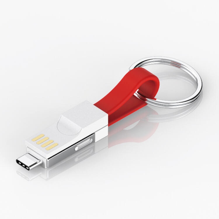 2x Porte-clés USB magnétique 3 en 1