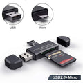 Lecteur de Carte 3 en 1 Micro USB - USB - Type C pour Android