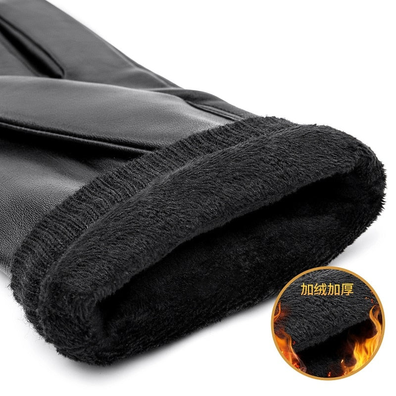 Gants en cuir véritable