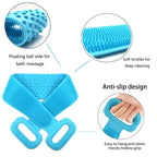Brosse de douche exfoliante en silicone