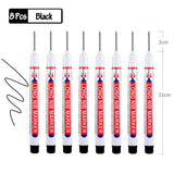 Ensemble de stylos marqueurs à tête longue 8pcs