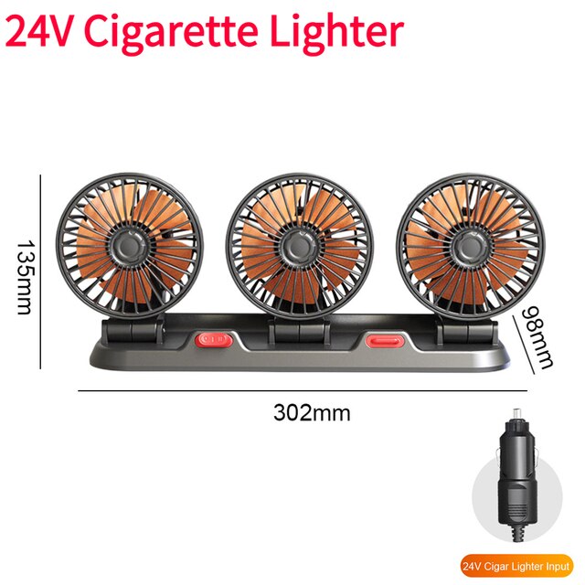 Mini Ventilateur rotatif pour voiture