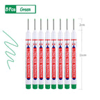 Ensemble de stylos marqueurs à tête longue 8pcs